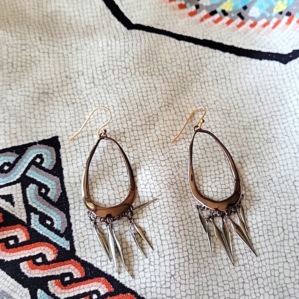Alexis Bitter Gunmetal Drop Earrings
